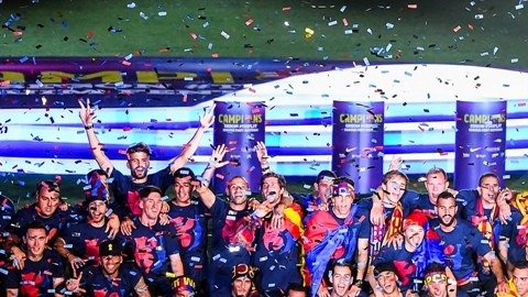 El Barcelona pinta de blaugrana las redes sociales.