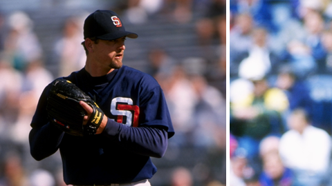 Trevor Hoffman (izq) y Ken Griffey Jr.