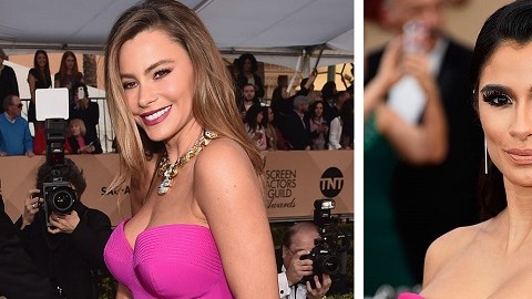 Sofia Vergara y Diane Guerrero, además de ser ambas colombianas, se aparecieron luciendo muy parecidas a los SAG Awards.