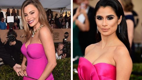 Sofia Vergara y Diane Guerrero, además de ser ambas colombianas, se aparecieron luciendo muy parecidas a los SAG Awards.