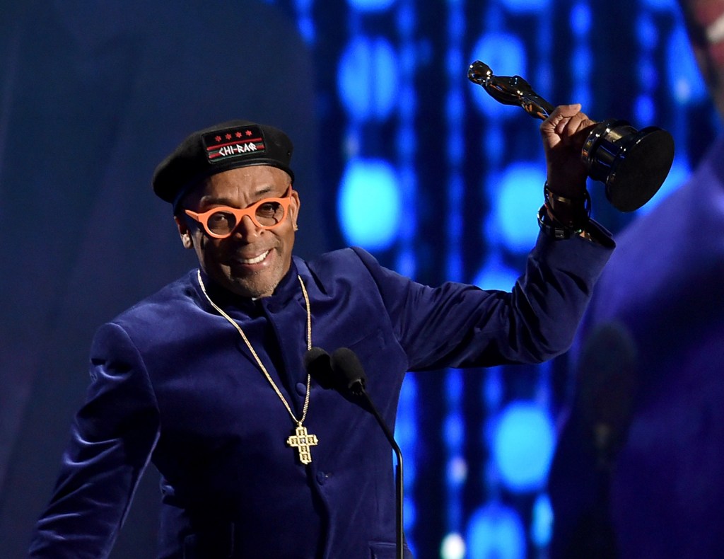 Spike Lee, el pasado noviembre, tras recibir el Oscar honorífico por su carrera.