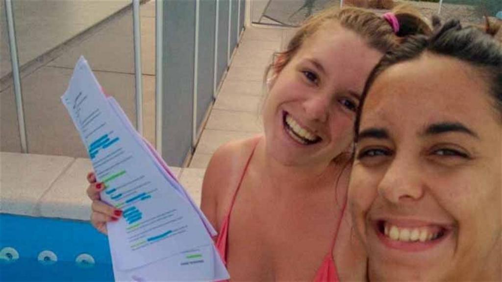 Marina Menegazzo, de 21 años, y María José Coni, de 22 años.