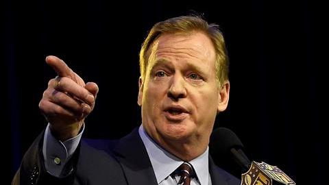 Roger Goodell, comisionado de la NFL, se mostró contento con el regreso de la NFL a México, Foto: EFE.