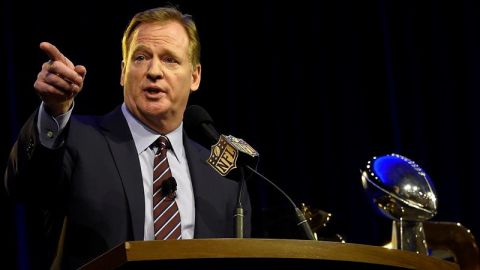 Roger Goodell, comisionado de la NFL, se mostró contento con el regreso de la NFL a México, Foto: EFE.