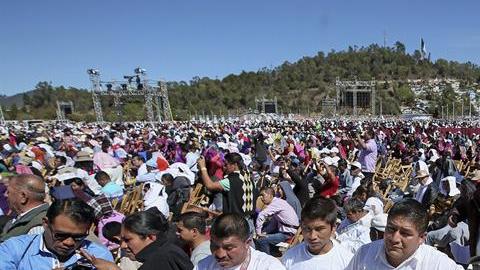 Chipas recibe al papa Francisco.