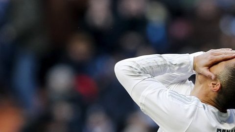Cristiano Ronaldo, la viva cara de la frustración en el Real Madrid.