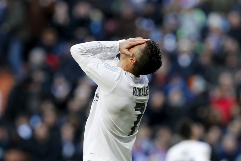Cristiano Ronaldo, la viva cara de la frustración en el Real Madrid.