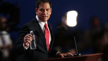 Marco Rubio quien perdió mucho terreno en New Hampshire, dijo a sus seguidores: "yo soy responsable, pero no volverá a ocurrir". Foto: Win McNamee/Getty Images