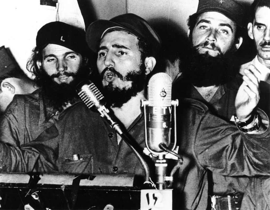 Fidel Castro en uno de sus multitudinarios discursos tras el derrocamiento de Fulgencio Batista. 