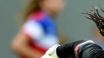 Hope Solo, arquera de la selección de los EEUU.