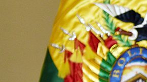 El presidente Evo Morales durante una rueda de prensa en el palacio presidencial, un día después del referendo.