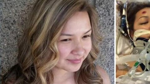Isabel González, de 18 años, fue impactada por un auto cuando cruzaba la avenida Gale junto a su novio. El accidente ocurrió el Día de San Valentín. /ABC 7