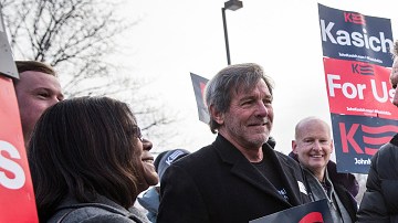El precandidato presidencial republicano John Kasich, gobernador de Ohio, está fuerte en las encuestas de New Hampshire.