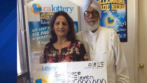 Los dueños del 7-Eleven donde se vendió el boleto ganador de SuperLotto.
