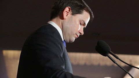 Presidential Candidate Sen. Marco Rubio (R-FL) Holds NH Primary Night Party