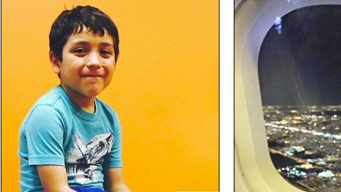 El pequeño Giovanni Alvarado sufrió una reacción alérgica al abordar un vuelo que iba rumbo a Arizona de Washington.