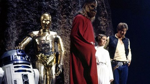 Los icónicos personajes de 'Star Wars'.