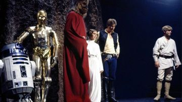 Los icónicos personajes de 'Star Wars'.