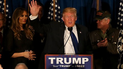Donald Trump Holds New Hampshire Primary Night Gathering In Manchester