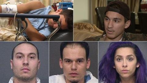 Karam Jarrah, de 17 años, fue apuñalado en Huntington Beach.