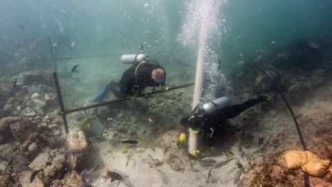 La exploración del lugar del naufragio comenzó en 2013.