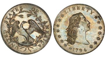 Esta es la moneda de un dólar que cuesta cerca de US$10 millones. Fue acuñada en 1795.