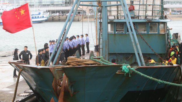 Corea del Sur ha confiscado en varias ocasiones barcos chinos por pesca ilegal.