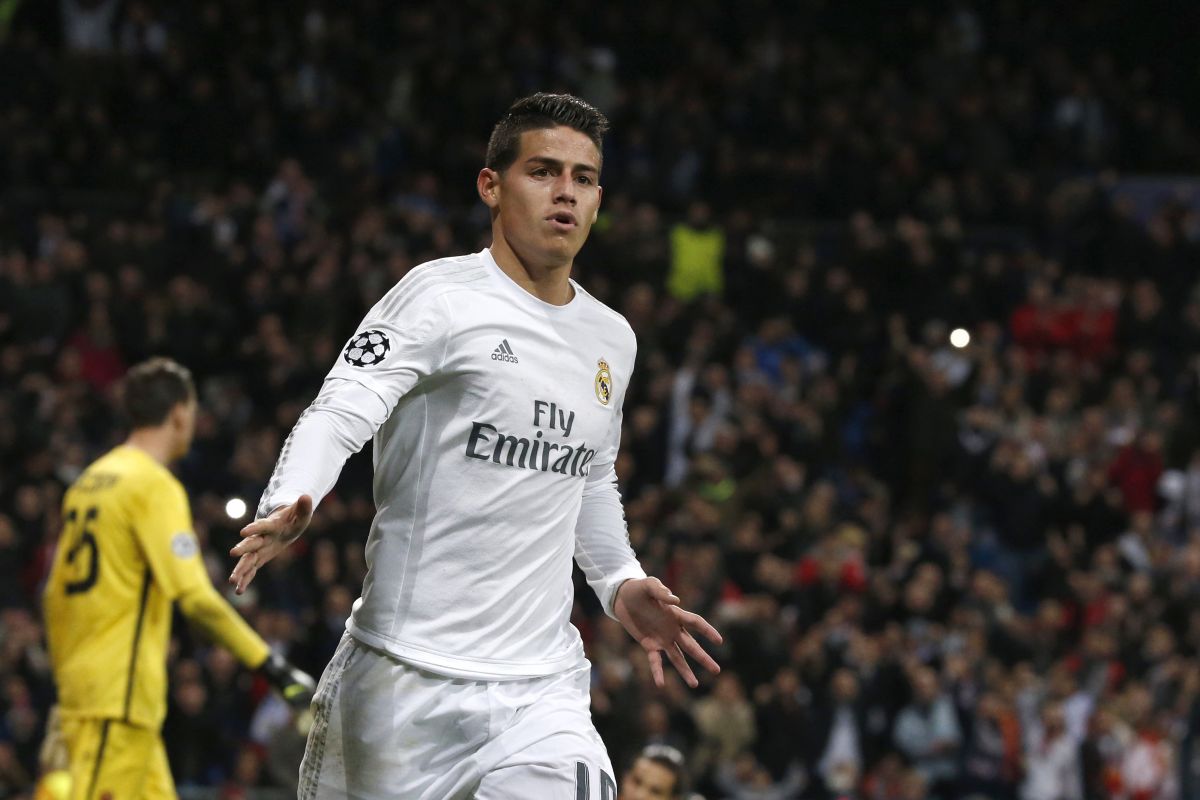 El delantero colombiano James Rodríguez sería puesto transferible por el Real Madrid al concluir la temporada.