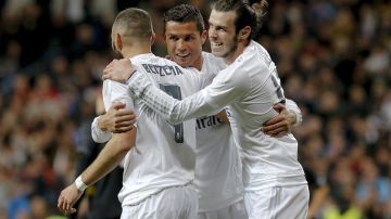 Benzema, Ronaldo y Bale volvieron a marcar en un mismi partido.