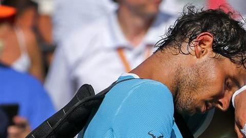 El calor de Miami le causó problemas médicos a Rafa Nadal.