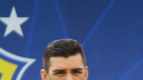 Dunga con sus asistentes Lucio y Gilmar Rinaldi.