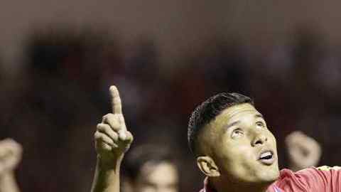 Johan Venegas, autor del tercer gol tico ante Jamaica.