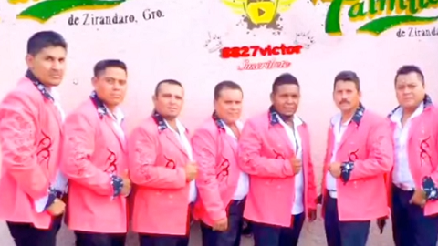 Esta es una de las fotos promocionales de la Banda Las Palmitas.
