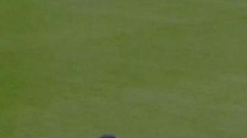 Muy gracioso resultó el duelo entre José Bautista y el 'Phanatic'.