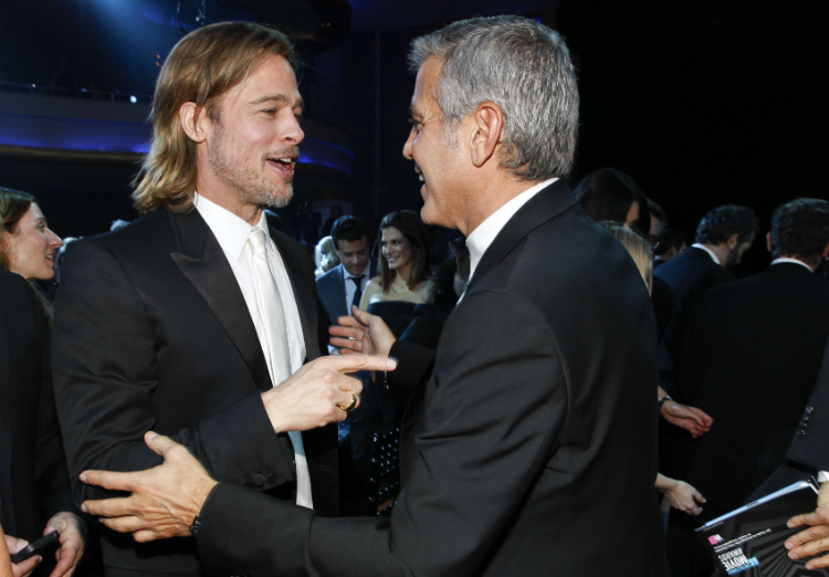 Brad Pitt George Clooney amigos