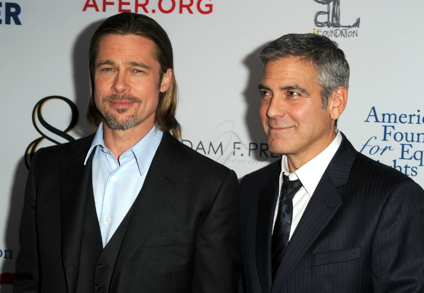 Clooney y Pitt se hicieron amigos después de coincidir en el rodaje de "Ocean´s 11" hace ya 15 años.