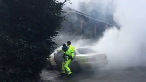 El incidente fue captado en video.