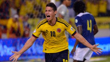 James Rodríguez intentará guiar a Colombia a una victoria en casa sobre Ecuador.