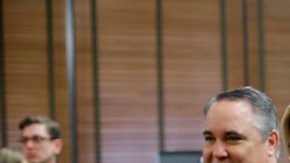 La periodista deportiva Erin Andrews ante el jurado en una foto tomada el pasado 4 de marzo en Nashville, Tennessee.