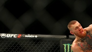 Conor McGregor y Nate Díaz durante su primera pelea en la función UFC 196 en Las Vegas.