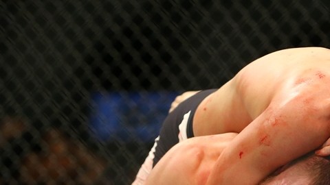 El momento de la sumisión de Díaz a McGregor.