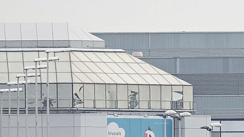 Daños causados por el ataque terrorista en el aeropuerto de Bruselas en Zavetem, en marzo.
