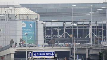 Daños causados por el ataque terrorista en el aeropuerto de Bruselas en Zavetem, en marzo.