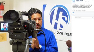 Victor Pirueña, acusado de ofrecer sus servicios como abogado sin serlo, con frecuencia es invitado a programas de television. (foto tomada de Facebook)