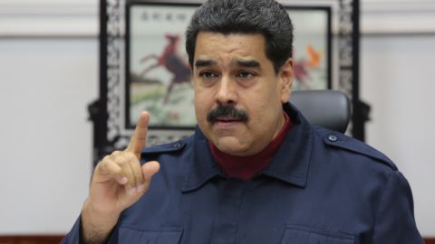 El presidente de Venezuela Nicolás Maduro.