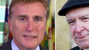 James Wally Webster (i) y Nicolás de Jesús López Rodríguez (d).