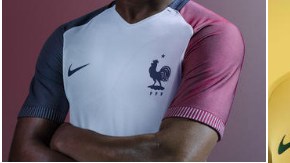 Los uniformes de Brasil, Francia, EEUU, Inglaterra y Portugal para este 2016.