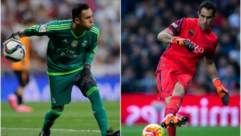Keylor Navas y Claudio Bravo, dos monstruos del arco frente a frente en El Clásico.