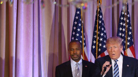 Ben Carson anunció su apoyo a la candidatura de Trump.