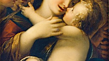 La obra 'La Sagrada Familia con dos ángeles' de Guido Reni forma parte de la exhibicion.